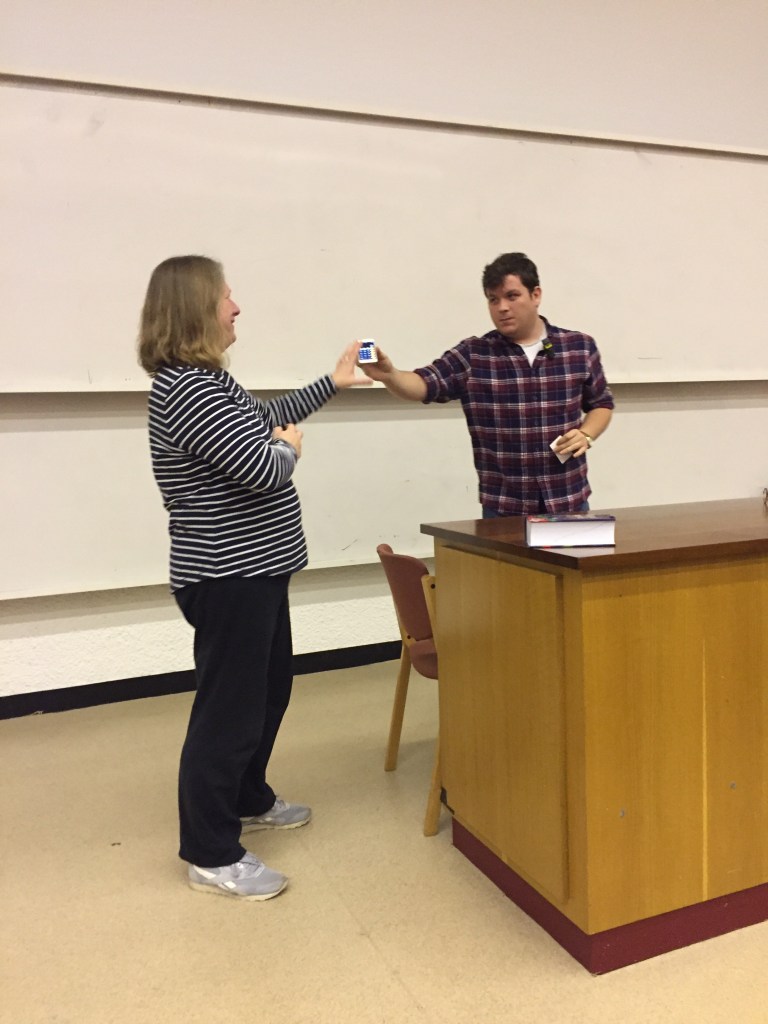 Cloda Jenkins participating in magic show