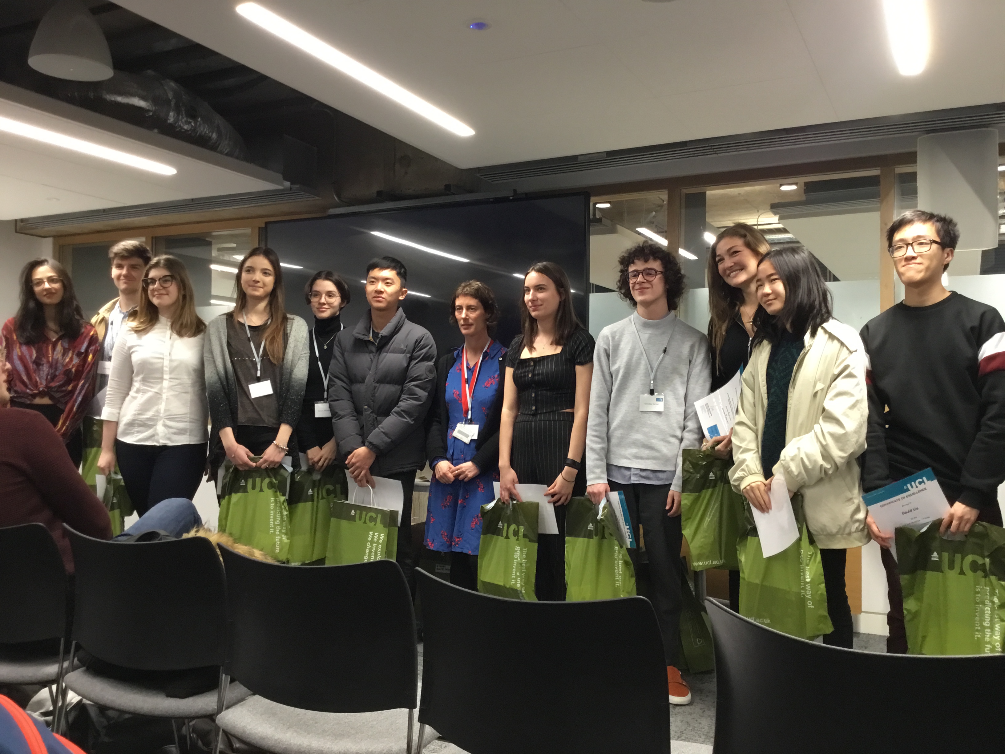 First Year Challenge winner group photo